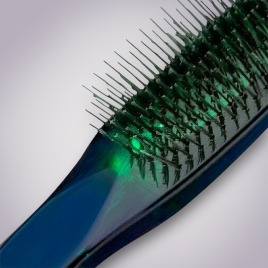 Ergonomic Detangling Brush with Sculpted Handle and Gentle Bristles