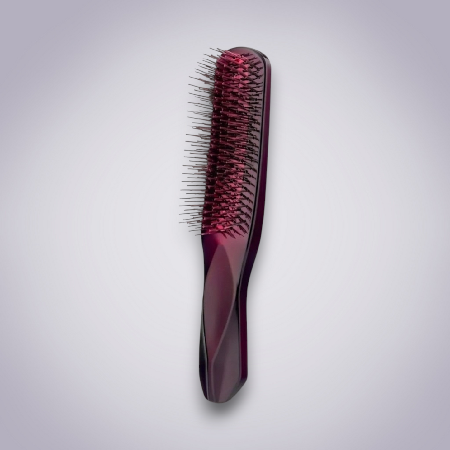 Ergonomic Detangling Brush with Sculpted Handle and Gentle Bristles