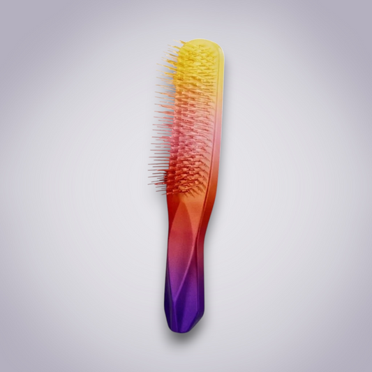 Ergonomic Detangling Brush with Sculpted Handle and Gentle Bristles