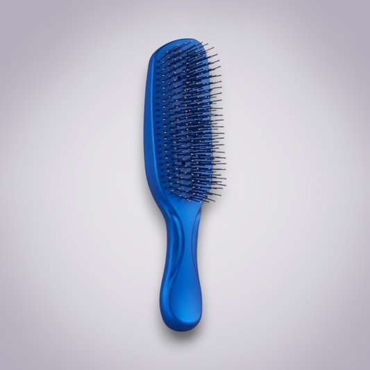 Ergonomic Detangling Brush with Flexible Multi-Tier Bristles