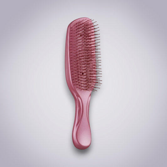 Ergonomic Detangling Brush with Flexible Multi-Tier Bristles