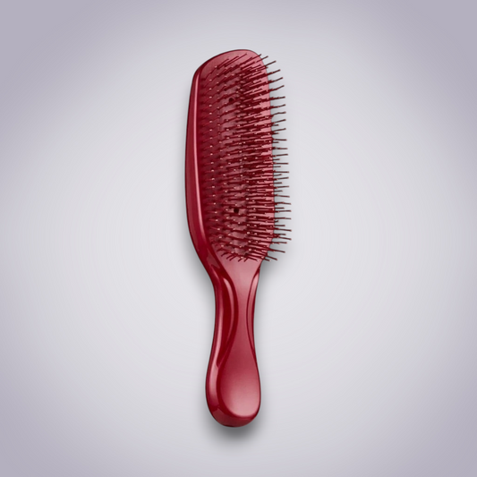 Ergonomic Detangling Brush with Flexible Multi-Tier Bristles