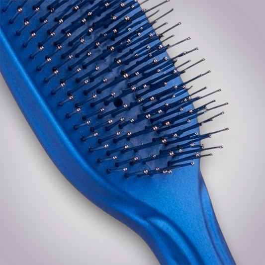 Ergonomic Detangling Brush with Flexible Multi-Tier Bristles