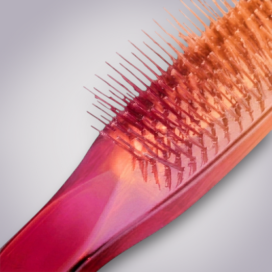 Ergonomic Detangling Brush with Sculpted Handle and Gentle Bristles