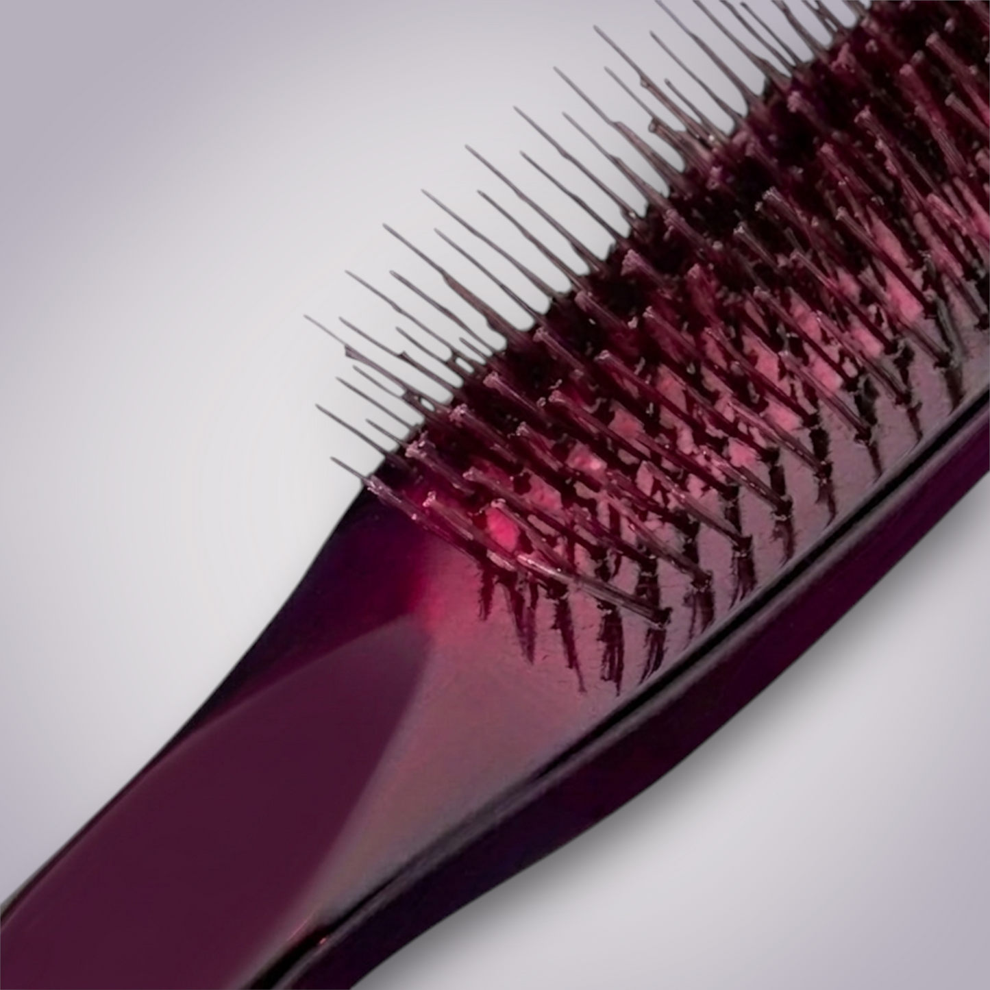 Ergonomic Detangling Brush with Sculpted Handle and Gentle Bristles